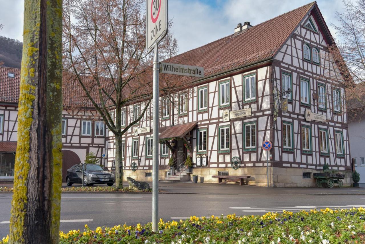 Hotel Ristorante Rostica Bad Urach Exterior foto